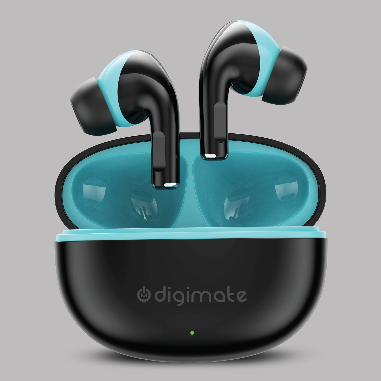 Digimate Sargam 120H Playtime 5.0 Bluetooth Wireless Earbuds with Fast Charging, HD Dual Mic (DG-EB-Sargam-03-Black)