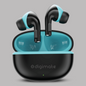 Digimate Sargam 120H Playtime 5.0 Bluetooth Wireless Earbuds with Fast Charging, HD Dual Mic (DG-EB-Sargam-03-Black)