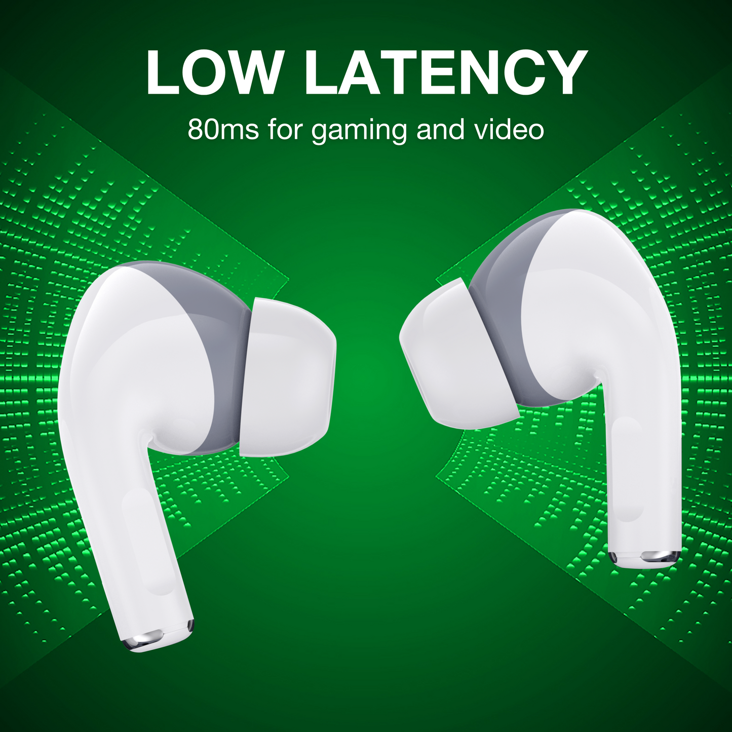 Digimate Sargam 120H Playtime 5.0 Bluetooth Wireless Earbuds with Fast Charging, HD Dual Mic (DG-EB-Sargam-03-White)