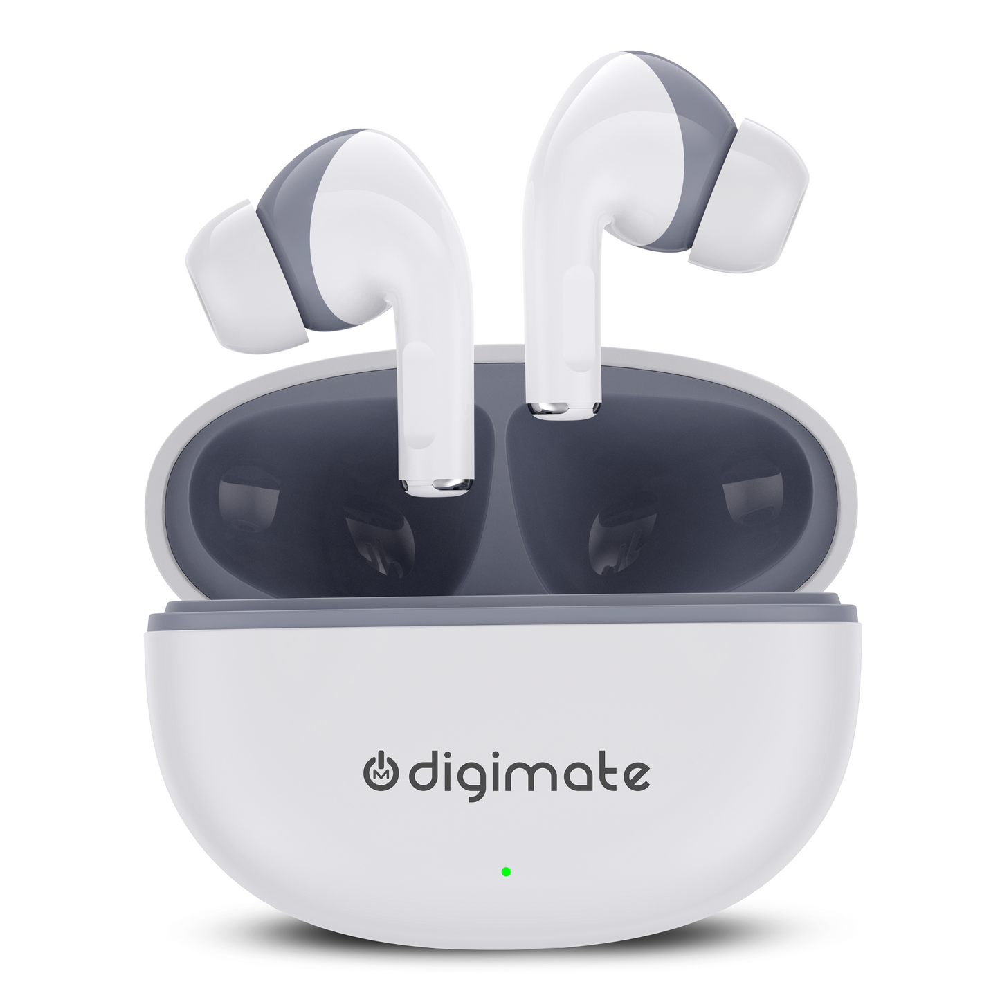 Digimate Sargam 120H Playtime 5.0 Bluetooth Wireless Earbuds with Fast Charging, HD Dual Mic (DG-EB-Sargam-03-White)