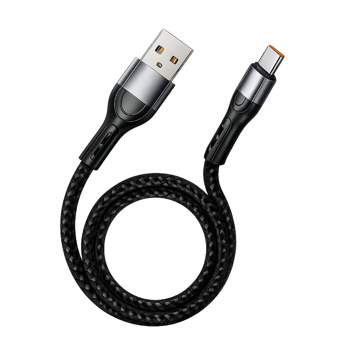 Digimate Thunder Speed USB to Type-C Fast Charging Cable | 65W High-Speed Charging | 480 Mbps Data Transfer | Durable TPE | Tangle-Free Cable | DG-TST-C-1001
