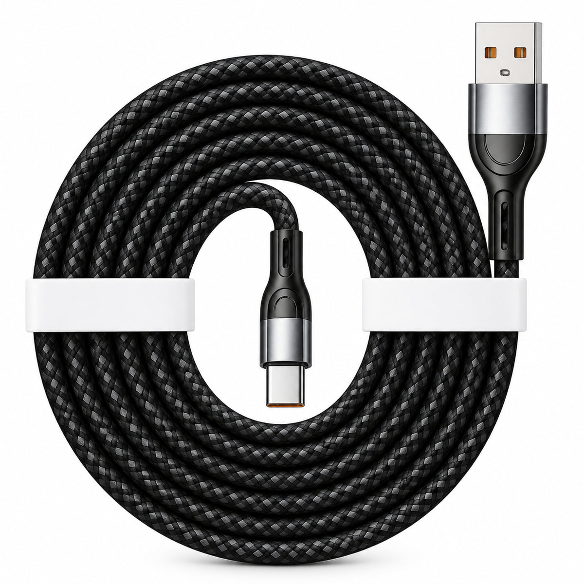 Digimate Thunder Speed USB to Type-C Fast Charging Cable | 65W High-Speed Charging | 480 Mbps Data Transfer | Durable TPE | Tangle-Free Cable | DG-TST-C-1001