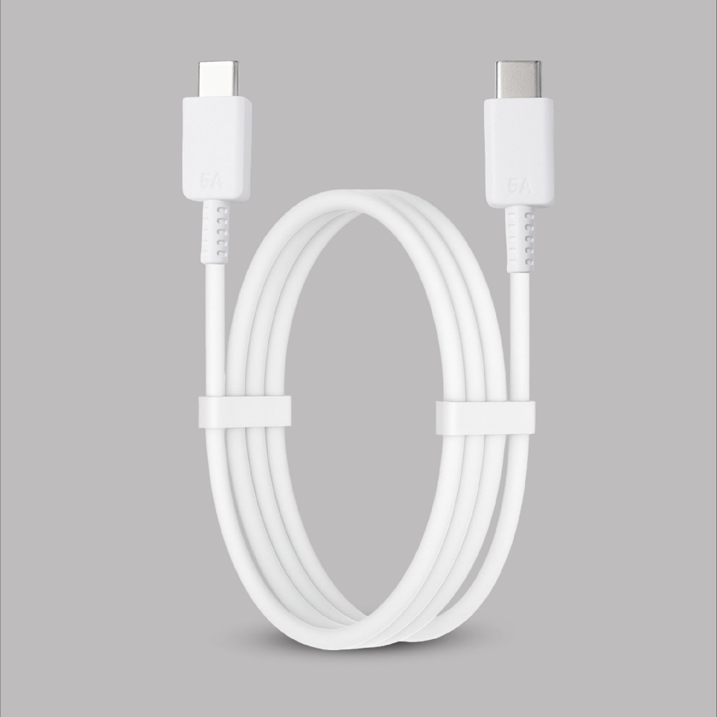 Digimate Type-C to Type-C Super Fast Charging Data Cable, 5A, 65W Support, TPE Material, (DG-TCC-1004,White)