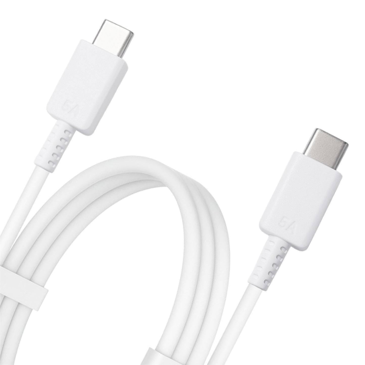 Digimate Type-C to Type-C Super Fast Charging Data Cable, 5A, 65W Support, TPE Material, White