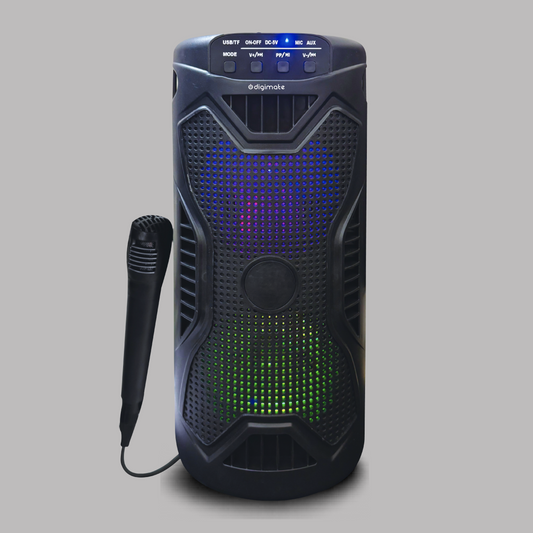 Digimate UTSAV 30W Wireless Bluetooth Party Speaker with Wired Microphone, FM, USB, TF Card & Up to 10 Hours Playtime (DG-S-UTSAV)